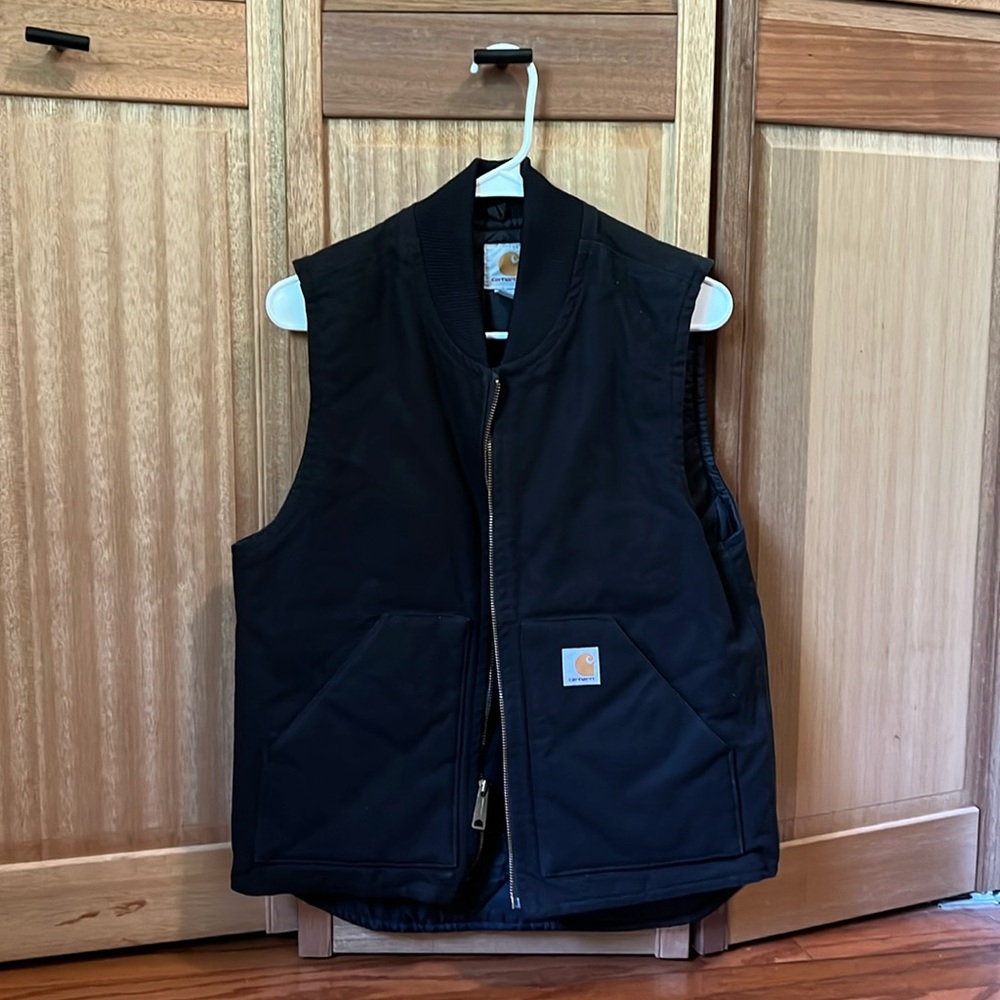 Vintage Carhartt Black Vest! LIKE NEW!